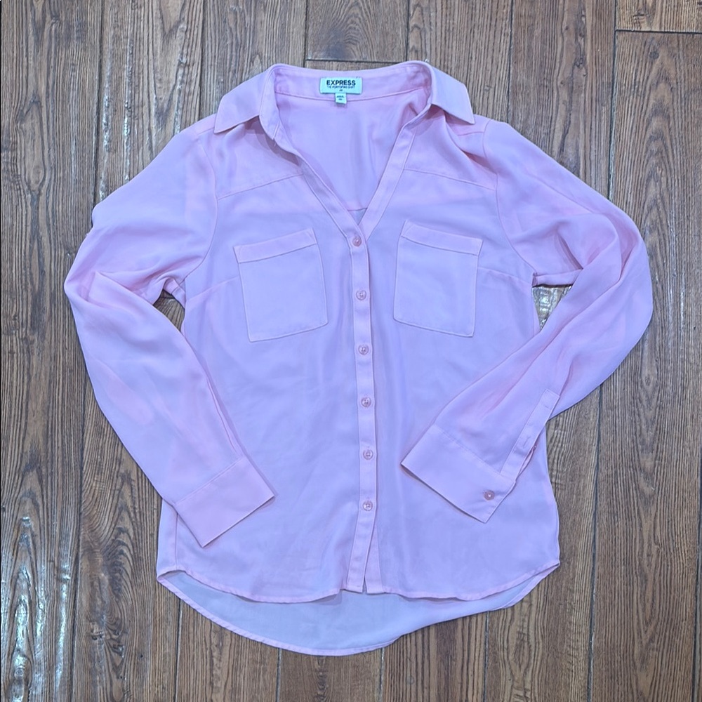 Express Blush Pink Portofino Shirt